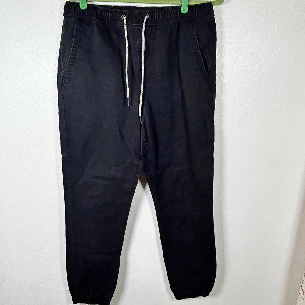 Aeropostale Jogger Pants‎ Womens Size S Black Casual Drawstring Elastic Waist